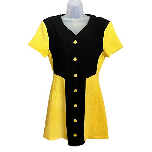 Fashion Brand Company by Penelope Gazin Taxi Linen Mini Dress M Limited Edition - Picture 8 of 8